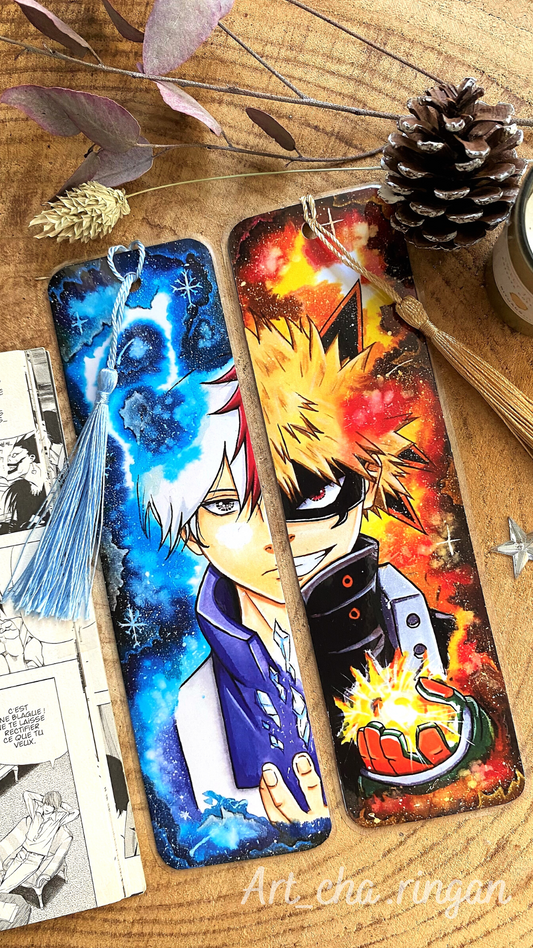 Bakugo / Shoto Marque-pages aquarelle