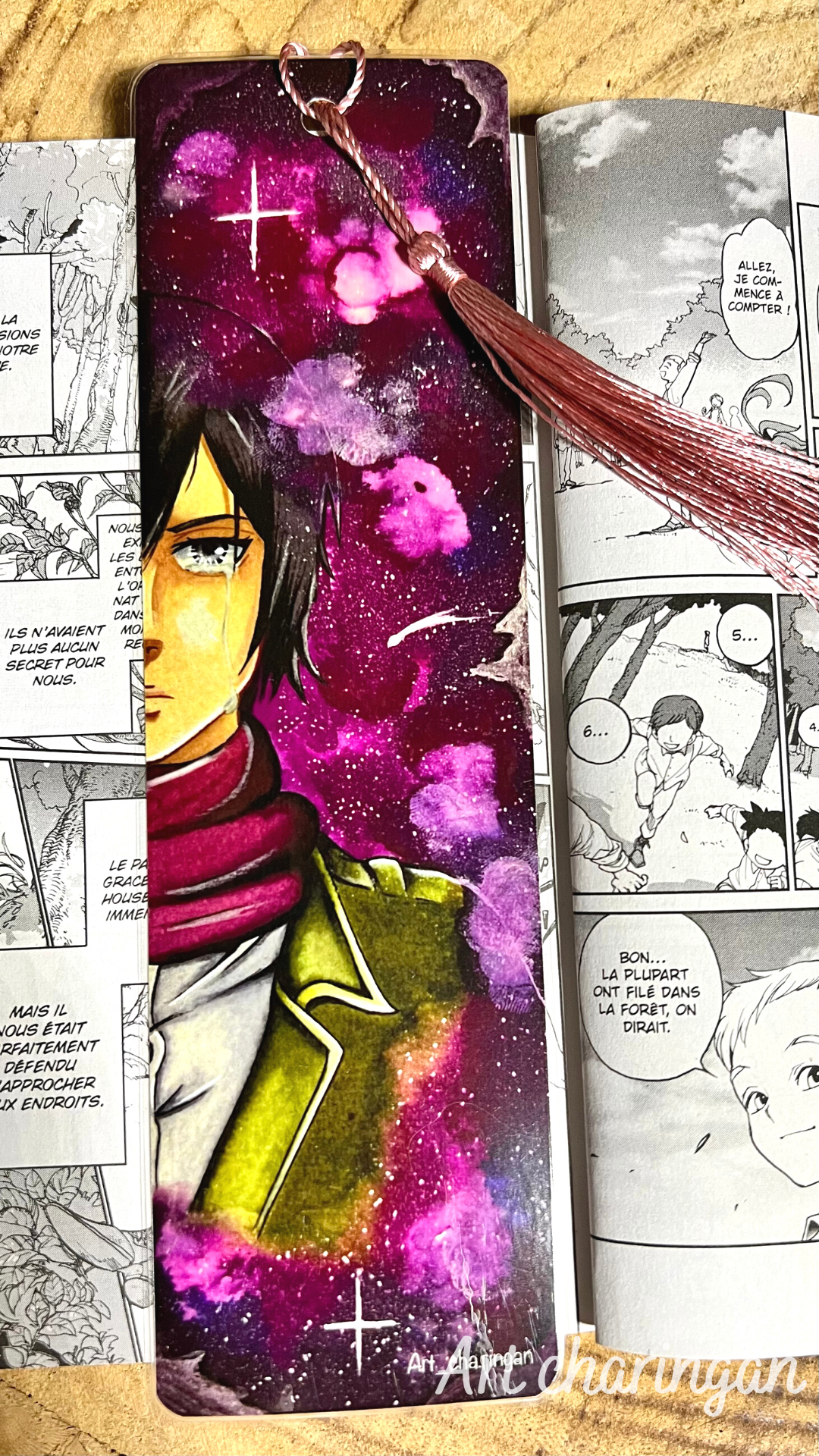 Mikasa / Eren / Armin Marque-pages aquarelle