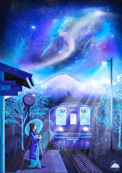 Celestial Train Station illustration